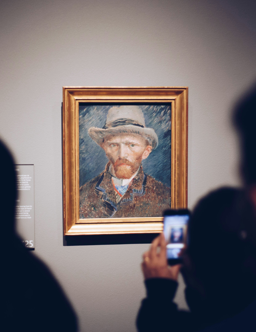 Artwork on display at the van gogh museum in amsterdam.
