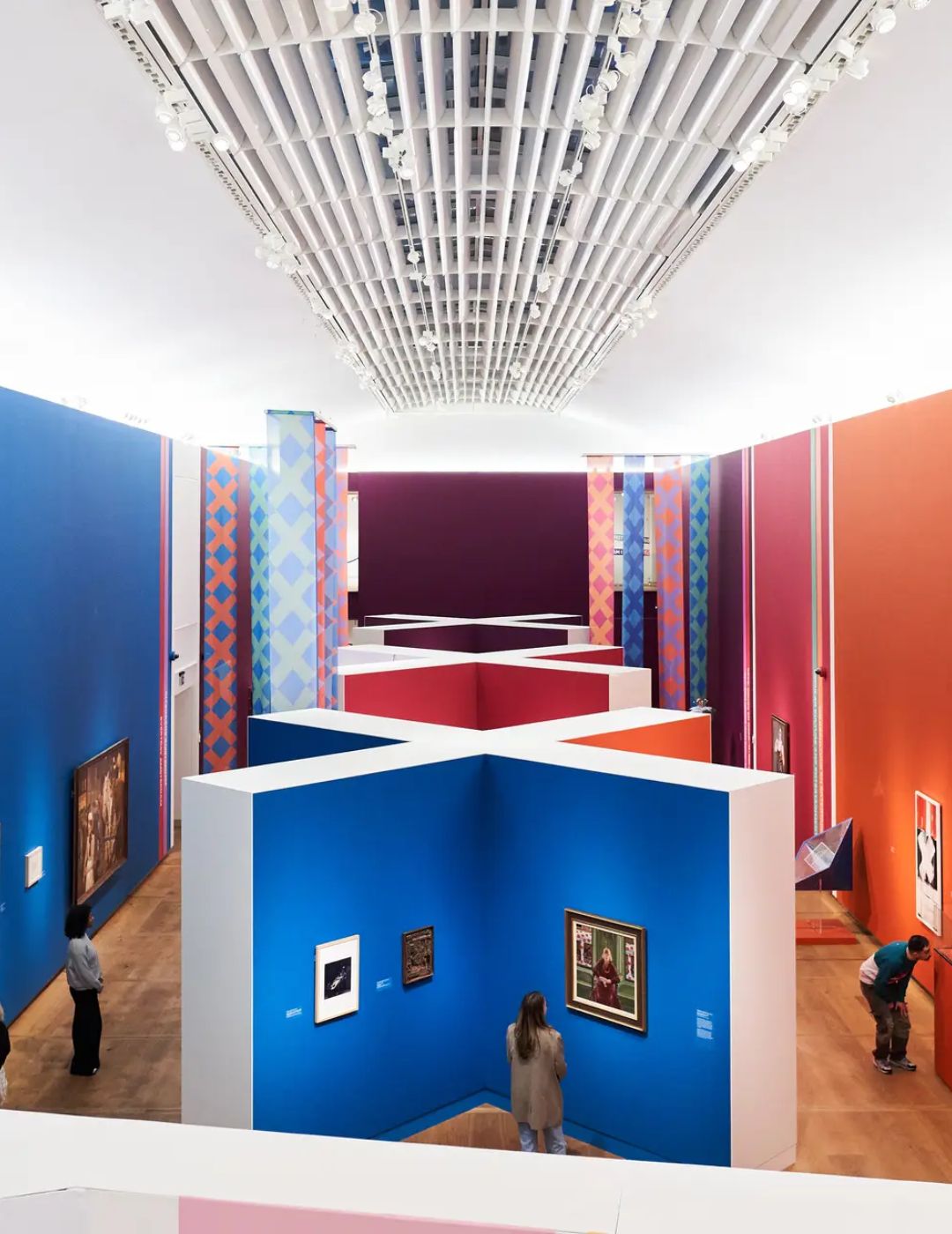 Vibrant artworks and colorful paintings on display inside h’art museum, near the ambassade hotel in amsterdam.