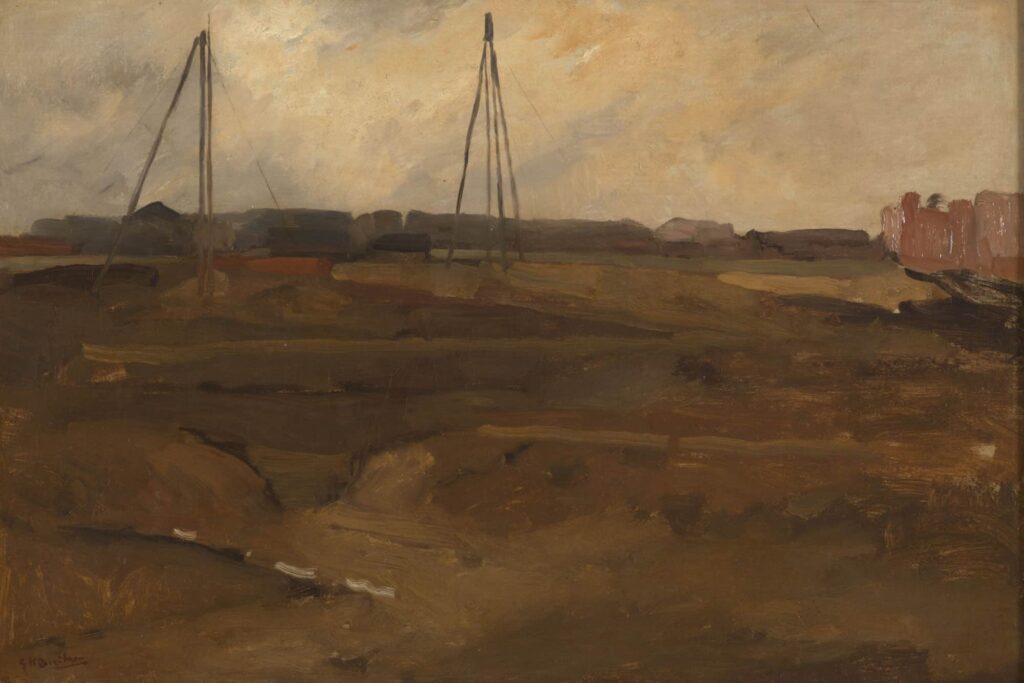 George hendrik breitner - heiwerkzaamheden in de buurt van de overtoom