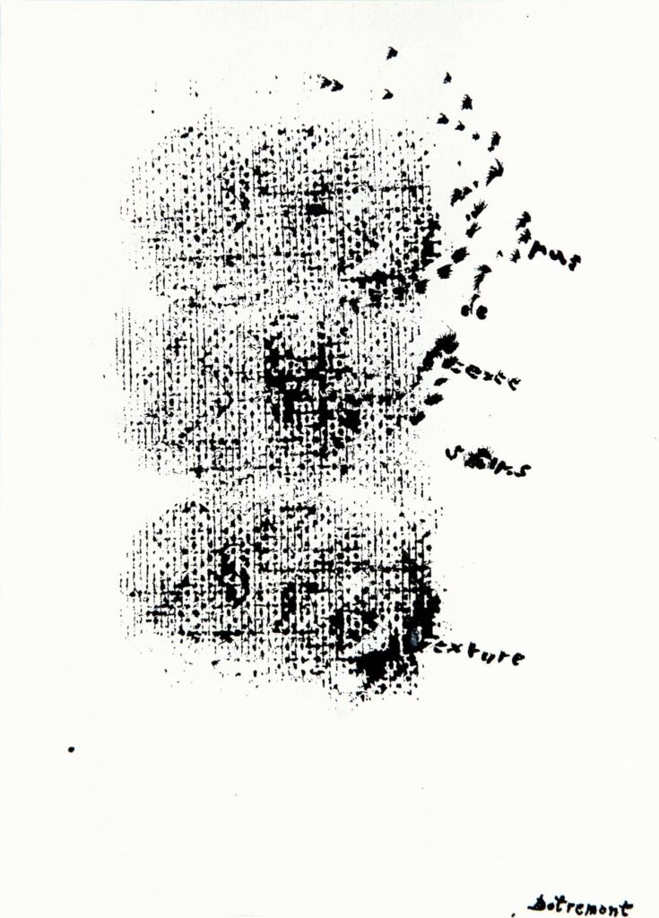 Christian dotremont - pas de texte sans texture