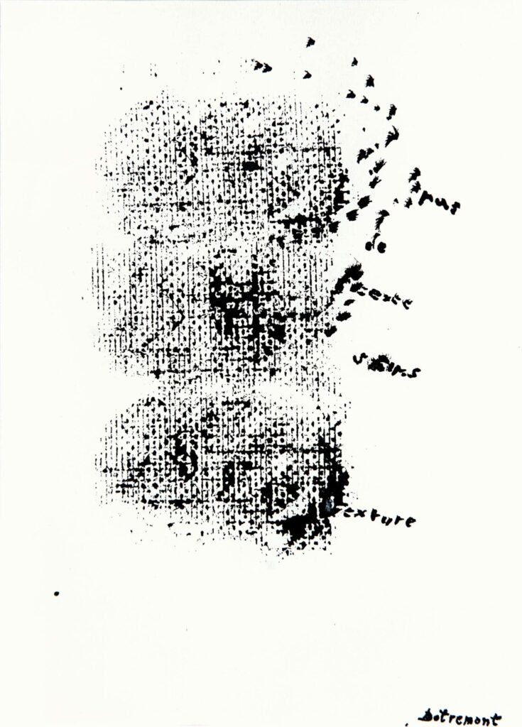 Christian dotremont - pas de texte sans texture