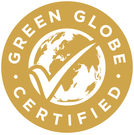 Green globe logo Gold